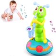 thumbnail image 1 of Oruga de saxofón bailando, nuevos juguetes de saxofón eléctrico Caterpillar para niños, baile automático para evitar obstáculos (azul), 1 of 5