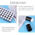 thumbnail image 3 of 40pcs Finger Sponge Daubers With Storage Box, Paint Sponge Daubers Set Finger Painting Kit For Card Making Painting Drawing, 3 of 4