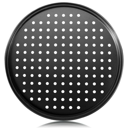 

FensXil Bakeware Pizza Steel Pan For Oven Pizza Crisper Pan With Holes ， Nonstick Round Pizza Baking Sheet Oven Tray Perforated Steel Pizza Bakeware For Home Restaurant Kitchen Baki