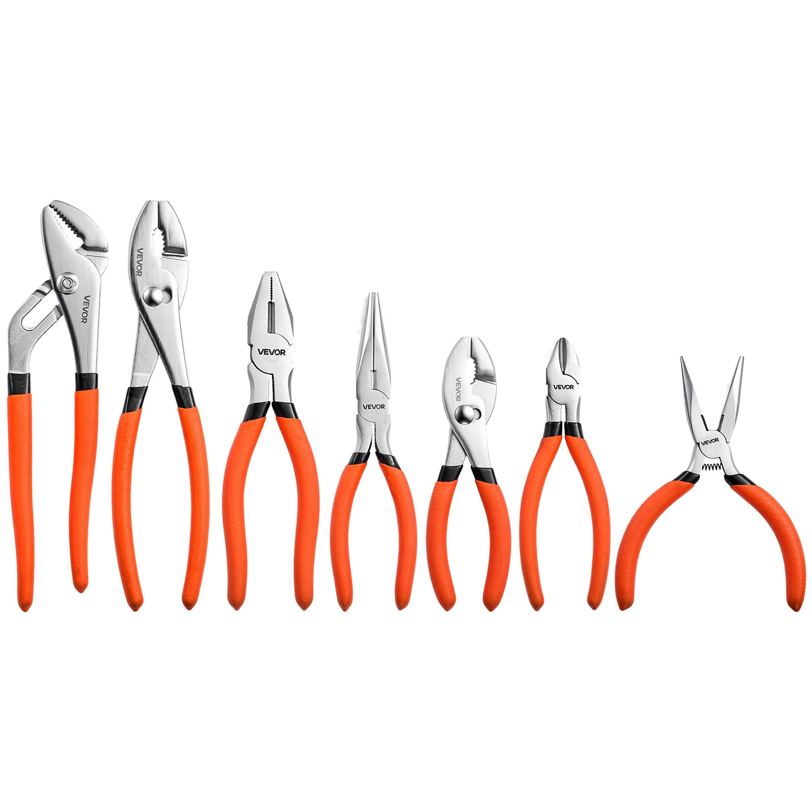 WORKPRO, Pliers Set, 7-Piece, Drop-Forged Steel, Comfort Handles