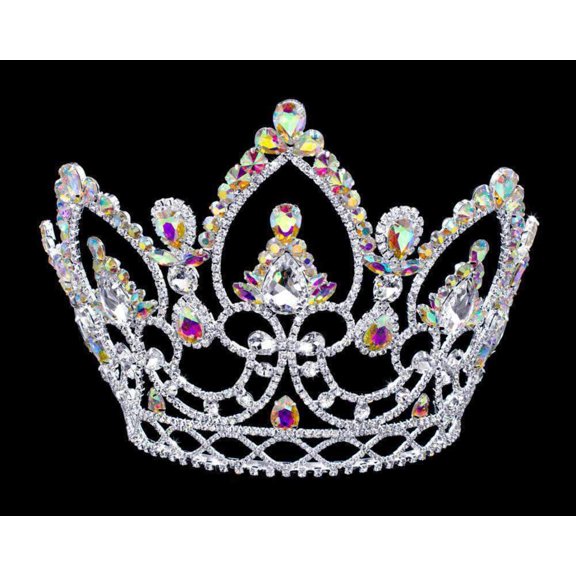 #16781AB - AB Arch tiara with Combs - 7"