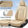 thumbnail image 4 of Coverado Car Seat Covers, Waterproof Faux Leather Front Seat Protectors, Universal fit Most Cars, Suvs, Pickup Trucks, Beige, 4 of 5