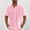 02 Pink, variant on Awdenio Mens T-shirts Button Down Short Sleeve Shirt Men's Summer Golf Tee Shirt with Pocket