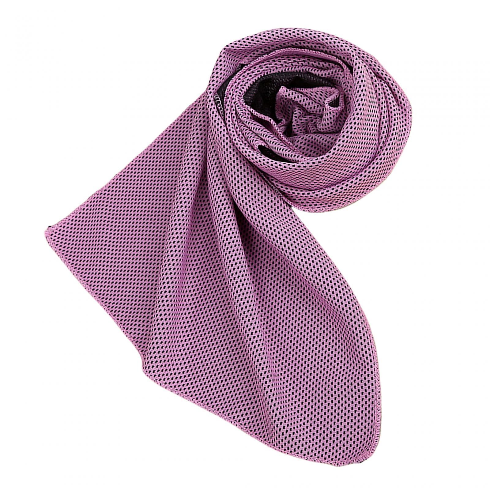 Cooling Towel Neck Wrap Breathable Cool Towel for Hiking Hot Weather Workout light violet