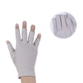 thumbnail image 3 of EeaseCA 1 Paire Gants Demi-Doigts d'Extérieur anti-UV Mitaine d'Entraînement Protection UV Gants pour Vélo Escalade Équitation (Gris), 3 of 8