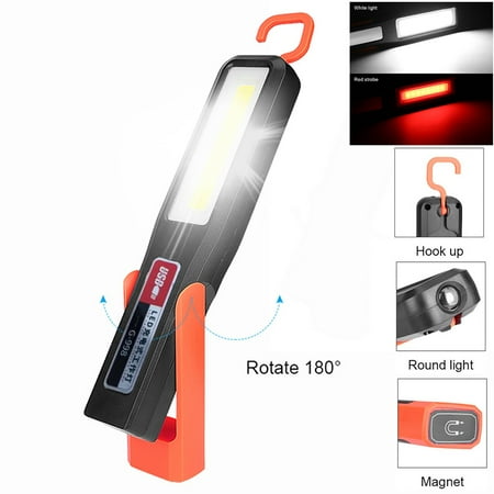 

KUNPENG Cob Led Magnetic Work Light Car Garage Mechanic Home Rechargeable