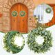 thumbnail image 2 of Guirnalda de hojas artificiales de imitación para colgar, decoración de boda, 2 of 7