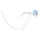 thumbnail image 1 of ZHAOCHENG Cadena de espina de pescado con forma de flecha de aleación versátil para accesorios europeos y americanos, cuerda para colgar en el cuello, cadena de gafas de avión de metal anticaída, colo, 1 of 4