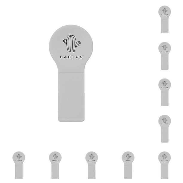 Matsuzay Elevador de asiento de inodoro, tapa de baño, manija de elevación, soporte de elevación, lavable, portátil, de viaje, decorativo, para el cacto blanco 10piezas Matsuzay CBP457232