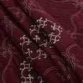 thumbnail image 6 of MarCielo 3-Piece Fully Quilted Embroidery Quilts Bedspreads Bed Coverlets Cover Set, White, Black, Emma(Queen Size, Burgundy), 6 of 7