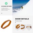 thumbnail image 5 of TEHAUX 200Pcs Ski Break Retainer Elastics for Skis in Light Brown, 5 of 5