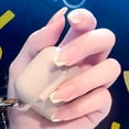 thumbnail image 4 of Pegatinas de uñas francesas, pegatinas de uñas autoadhesivas blancas para uñas, manicura francesa, pegatinas para puntas de manicura, forma de plantilla 1, 4 of 6