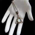 thumbnail image 4 of Celtic Knot Pendant Opal Necklace Women,Trinity Knot Necklaces for Gifts, 4 of 4