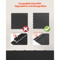 thumbnail image 4 of KFFKFF Male Garage Floors Transition Edge Kit, 15 PCS Sturdy PP Interlocking Modular Garage Floor Edging Slip-resistant, Easy Assembly, Black, 4 of 9