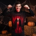 thumbnail image 4 of Hanging Skeleton Ghost Cage 17 Inch Halloween Ghost Decor, Light Up Animatronic Spooky Prop for Haunted House Yard Indoor and Outdoor Display, 1 Pack, 4 of 4