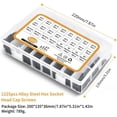 thumbnail image 4 of Pan Head Screws - Black Semicircular Socket Head Cap Screws - Assortment Of Screws And Washer Nuts - With Storage Box, 4 of 5