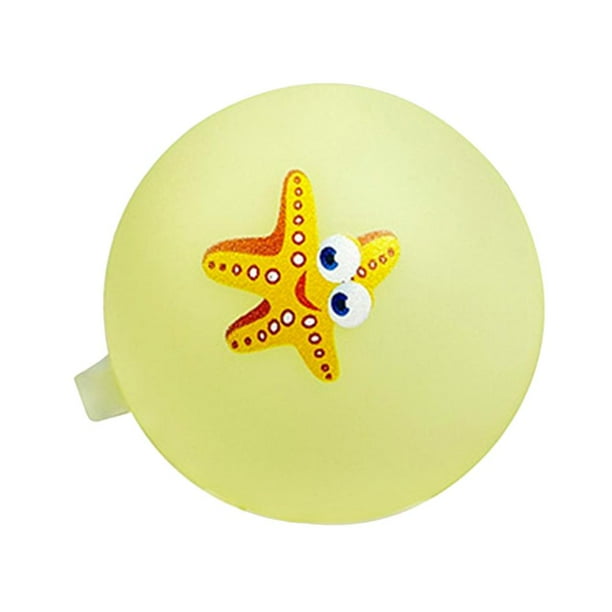 Anillo de tracción Globo de agua Bomba de agua de silicona Juego de piscina Juegos de juguete (Amarillo) Tmvgtek Libre de BPA