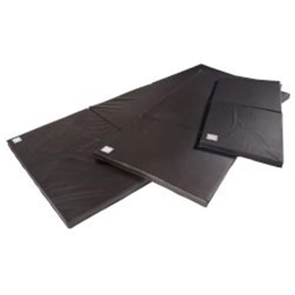 PowerSystems 72 x 36 x 2 in. Premium Gym Mat - Jet Black