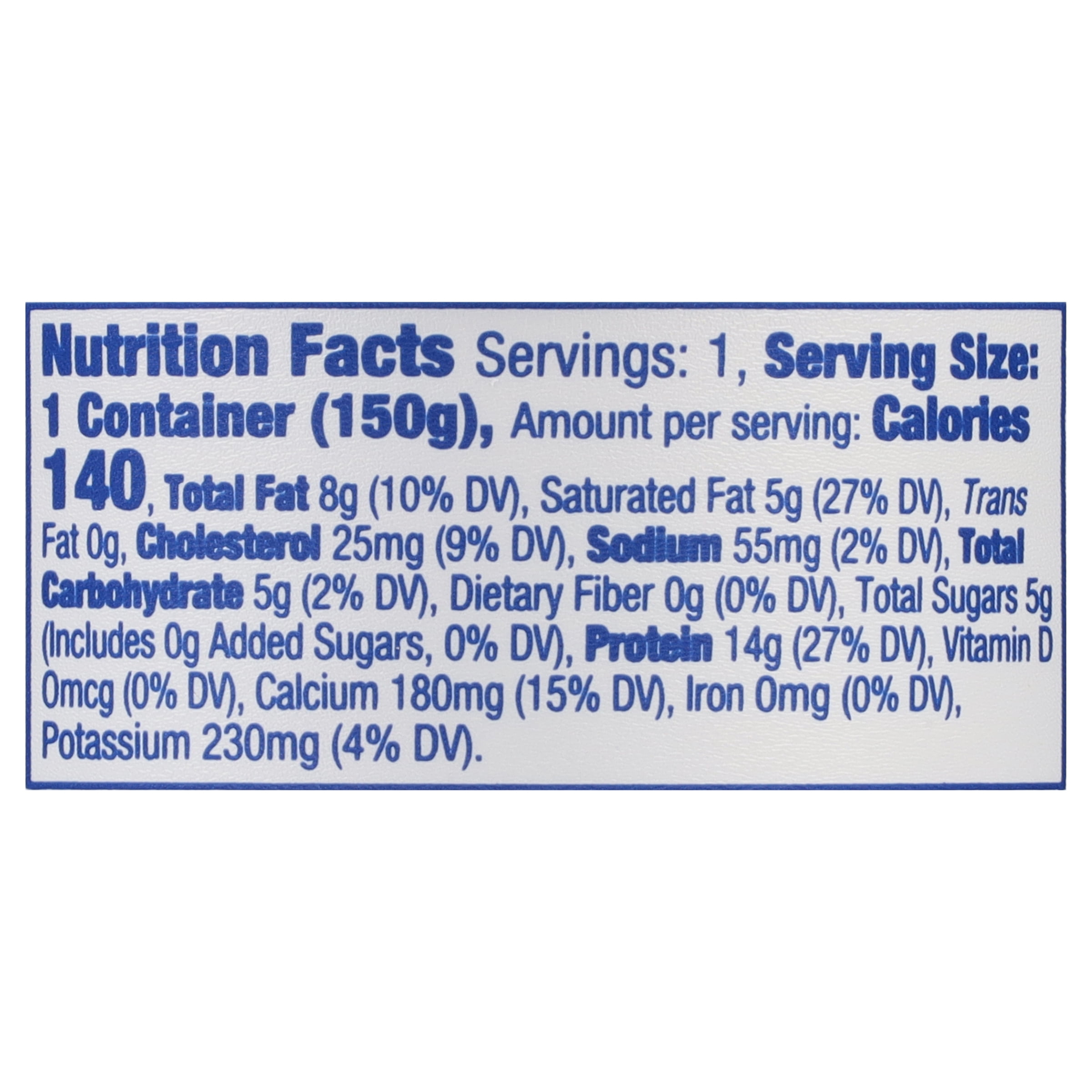 FAGE Total All Natural Whole Milk Plain Greek Strained Yogurt, 5.3 oz