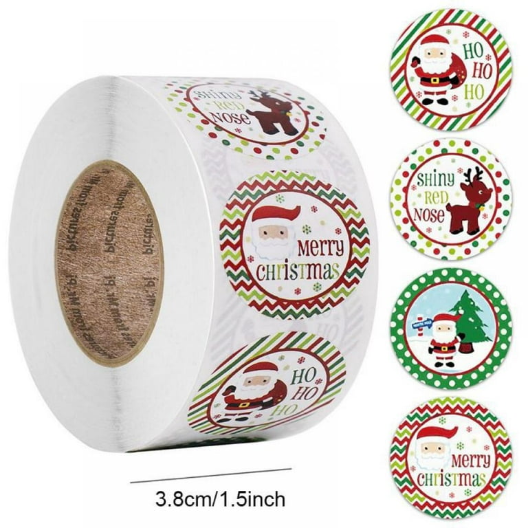Christmas Stickers, 500 Holiday Stickers, 1 Winter Label Designs 