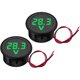 thumbnail image 1 of BR-Vie 2 Pack Voltímetro digital Probador de medidor Voltímetro DC 5 100V Pantalla LED verde Monitor de batería de motocicleta de coche Led esquí esquí Gafas de esquí, 1 of 5