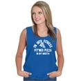 thumbnail image 4 of Fitness This Pizza Foodie Gym Workout Plus Size Graphic Tank Top Brisco Brands 2X, 4 of 5
