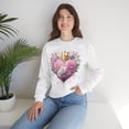 thumbnail image 5 of Floral Heart Sweatshirt, Floral Love Sweatshirt, Valentine's Day Sweatshirt, Heart Floral Sweatshirt, 5 of 55