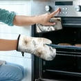 thumbnail image 2 of Pioneer Flower Kitchen Oven Mitt and Pot Holder Sets 2 Pcs for Baking, Cooking and Grilling, Heat Resistant Up To 392 °F, 2 of 7