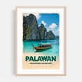 thumbnail image 2 of Discover Palawan: An Island Paradise Captured in Art - MIMAROPA Philippines Illustration Travel Poster Tropical Boat Seascape Nature Scenic Unframed Wall Art Print 30 x 45 inches, 2 of 60