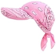 thumbnail image 1 of Boho Floral Tie Knot Baseball Cap Adjustable Ladies Bandana Sun Hat, 1 of 6