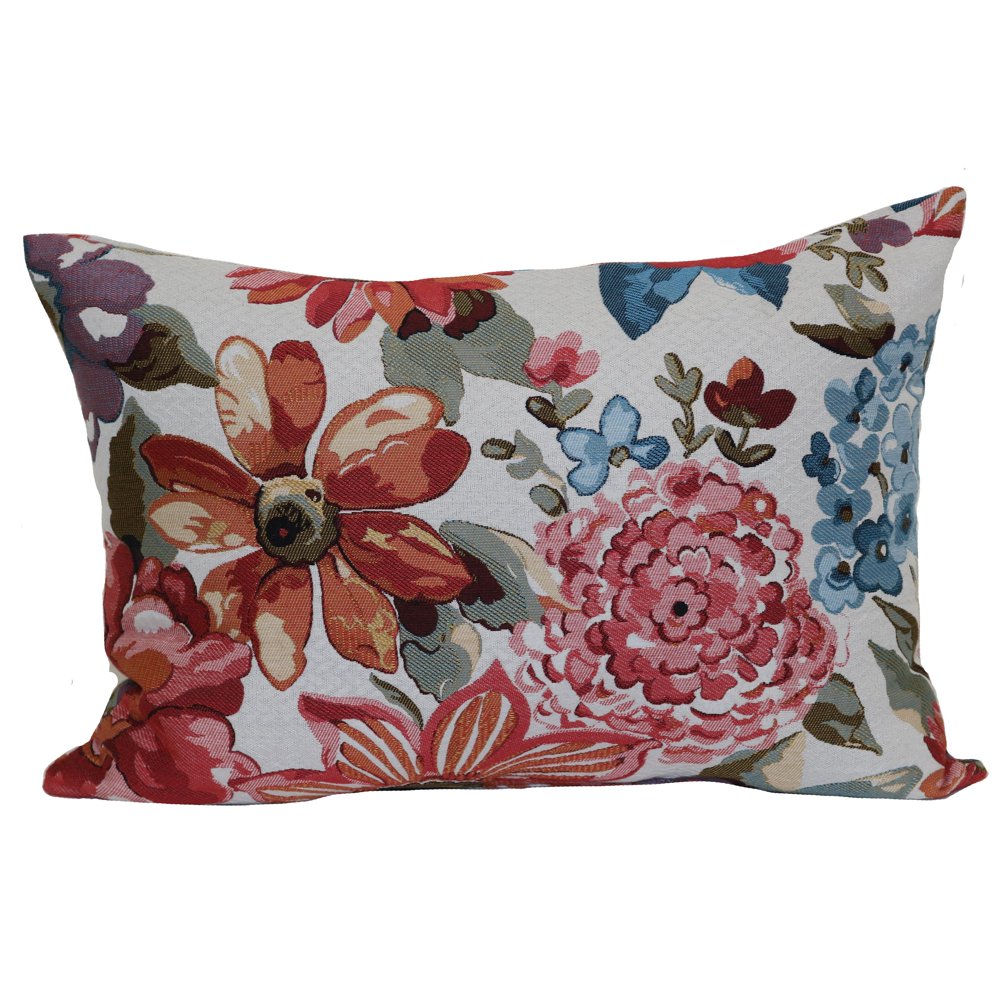 Mainstays Textured Oblong Decorative Throw Pillow, Floral