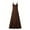 Coffee, variant on Halter Dresses for Women Plus Size Backless Ankle Length Dress Flowy Sack Dress Versatile Travel Casual Clothes
