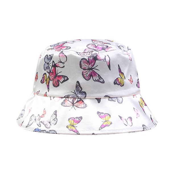 Sombrero de pescador plegable YONGSHENG unisex verano estampado de mariposas colorido