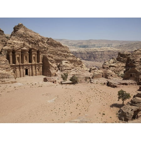 The Facade of the Monastery Carved into the Red Rock at Petra, UNESCO World Heritage Site, Jordan, Print Wall Art By Martin (Best Fake Jordan Site)