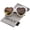 White / Amber, variant on Female Women's Oversize Gradient Lens Heart Sunglasses 56mm (Purple / Lavender) - 56mm