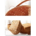 thumbnail image 4 of Portable Handmade Rattan Storage Container Storage Basket Houseware Storage Basket Wooden Woven Storage Basket with Handle(Small), 4 of 4
