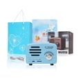 thumbnail image 4 of Haut-parleur Rétro Multifonction Radio Caisson de Basses Petit Format Haut-Parleur (Bleu), 4 of 6