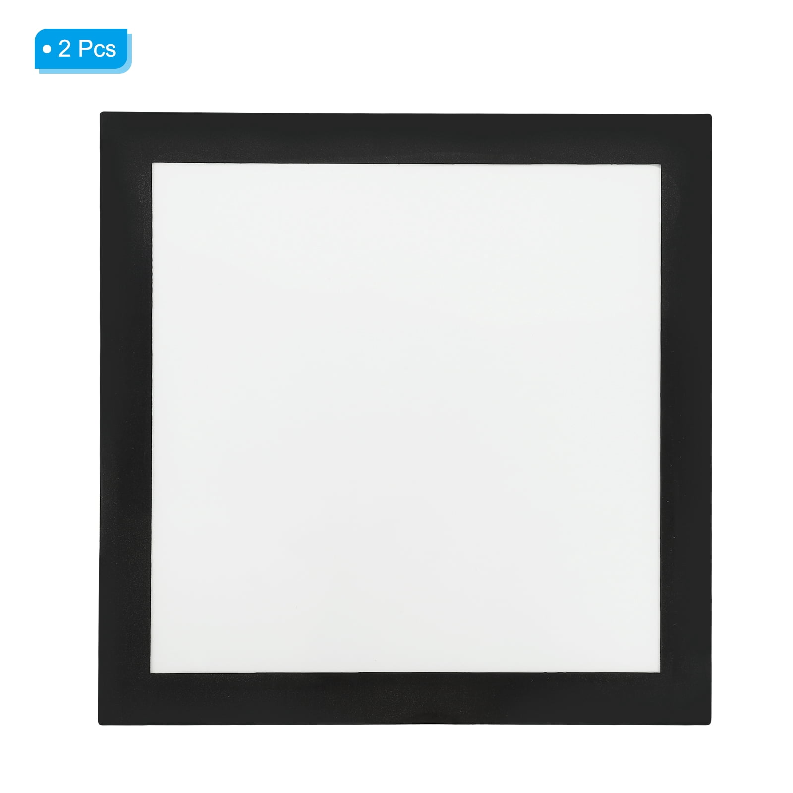 Uxcell 11.81" x 11.81" Diamond Paintings Frames, 2Pcs Diamond Art Frames Magnetic Picture Frame Self Adhesive for Refrigerator, Black
