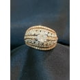 thumbnail image 5 of 2.32 Cts Round Marquise Princess Shape Diamonds Multi-Row Band Ring In Hallmark 14K Rose Gold, 5 of 13