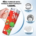 thumbnail image 4 of Lsque Mario Pattern 40 OZ Ice Bully Cup with Handle and Straw, Double Wall Stainless Steel Tumbler Travel Coffee Cup with Lid for Christmas Present, 4 of 8