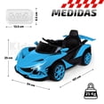 thumbnail image 2 of Best Trading Kids House Carrito Eléctrico Montable para Niños Speedster con Diseño Deportivo Carrito de Control Remoto y Modo Manual Bluetooth Luces LED Cinturón de Seguridad Soporta, 2 of 8