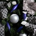 thumbnail image 3 of Vickerman 5.5" Purple Finial Drop Christmas Ornament, Assorted 4 Finish, 8 per Pack, 3 of 3