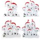 thumbnail image 1 of Adornos navideños de la familia Newstar, adornos colgantes, adornos navideños para árboles de Navidad, adornos navideños para parejas de erizos, 1 of 4