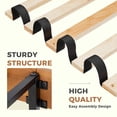 thumbnail image 4 of MAYEERTY Twin Size 1100 LBS Heavy Duty Solid Wood Bed Frame Mattress Base with Headboard Wooden Slat Support No Box Spring Needed, 4 of 6