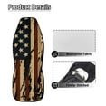 thumbnail image 5 of Yuyamidu Retro American Flag Car Seat Covers Set 4th of July Automotive Seat Covers Fashion Bucket Seat Decoration Accessories, Soft Waterproof, 5 of 7