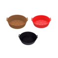 thumbnail image 1 of Air Fryer Silicone Lining, Silicone Air Fryer Lining Plug-In, Silicone Basket Bowl Pot, Reusable Ba, 1 of 5
