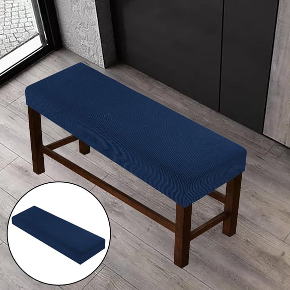 Stretch Dining Room Covers - Soft Upholstered Slipcover Removable Washable Seat Protector for Living Room, Kitchen, Bedroom Blue