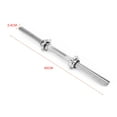 17.7"(45cm) Chrome Dumbbell Bars for Exercise with Spinlock Collars