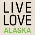thumbnail image 2 of CafePress - Live Love Alaska Tote Bag - Unisex Canvas Tote Bag, Beige, 1-Piece, 2 of 6