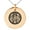 Rose, variant on Stainless Steel Torii Samurai Crest Engraved Small Medallion Circle Charm Pendant Necklace